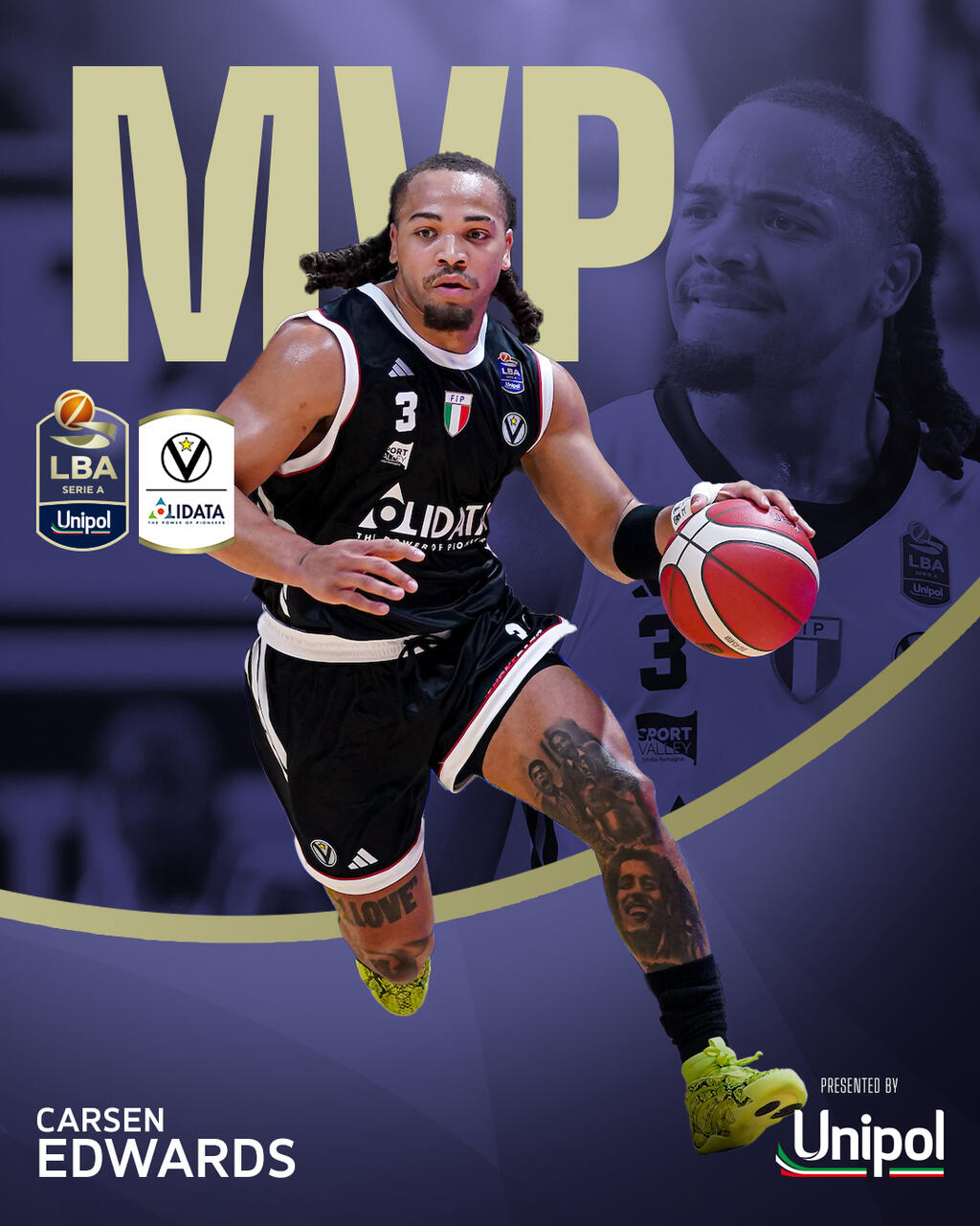Carsen Edwards MVP della 2° giornata LBA