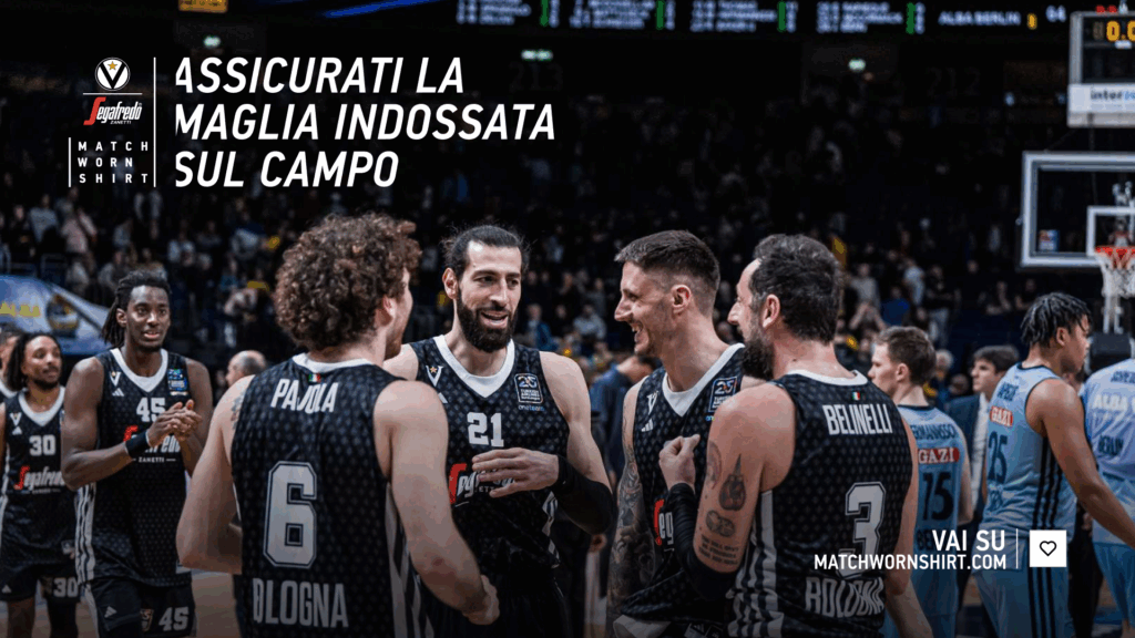 Virtus, all'asta le canotte autografate "Eurolega 25 anni"