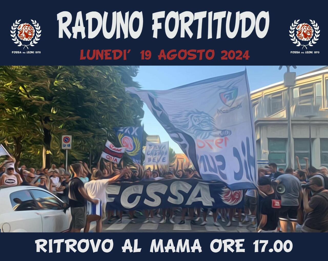Fossa dei Leoni, il ritrovo per il raduno Fortitudo
