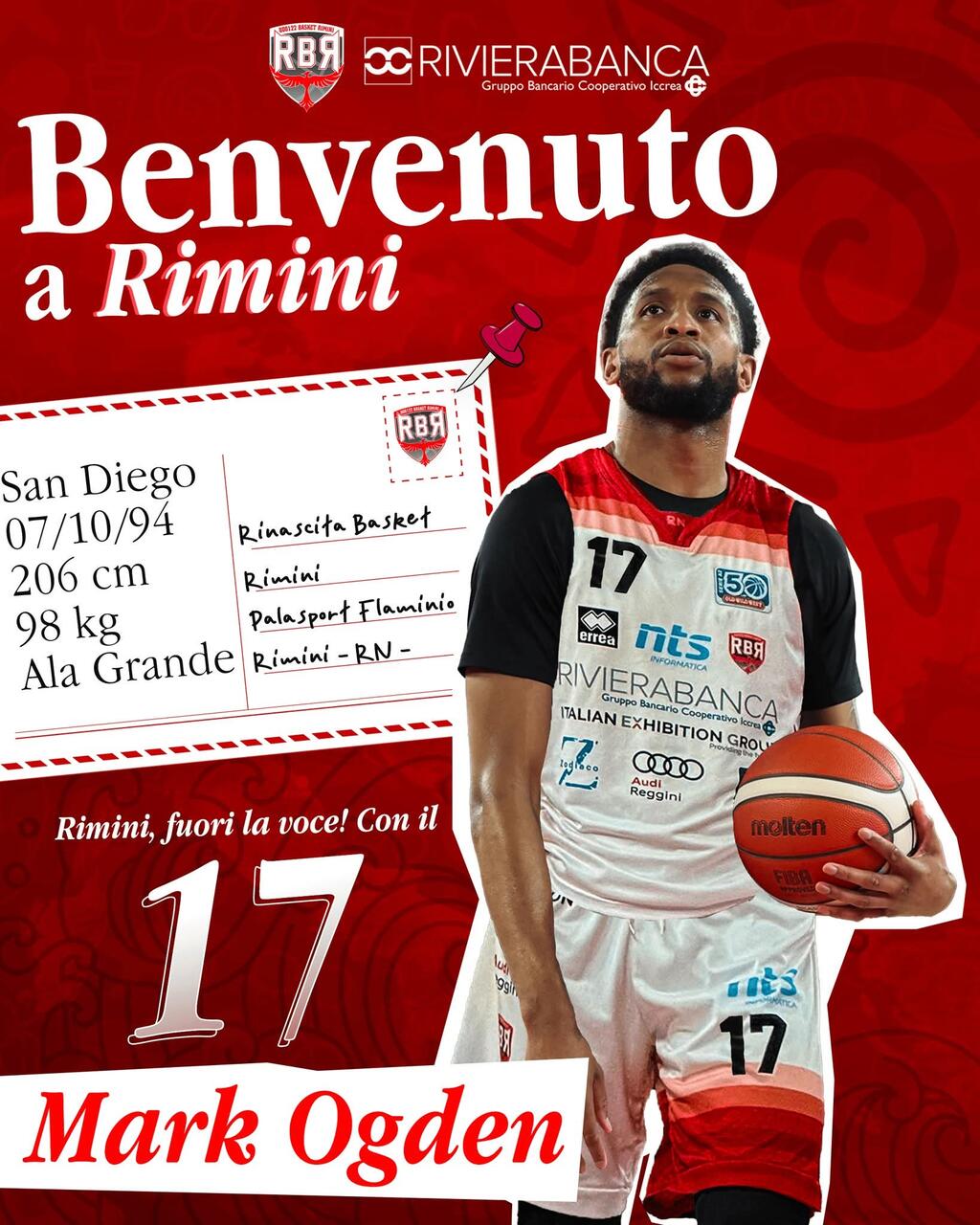 Mark Ogden firma a Rimini