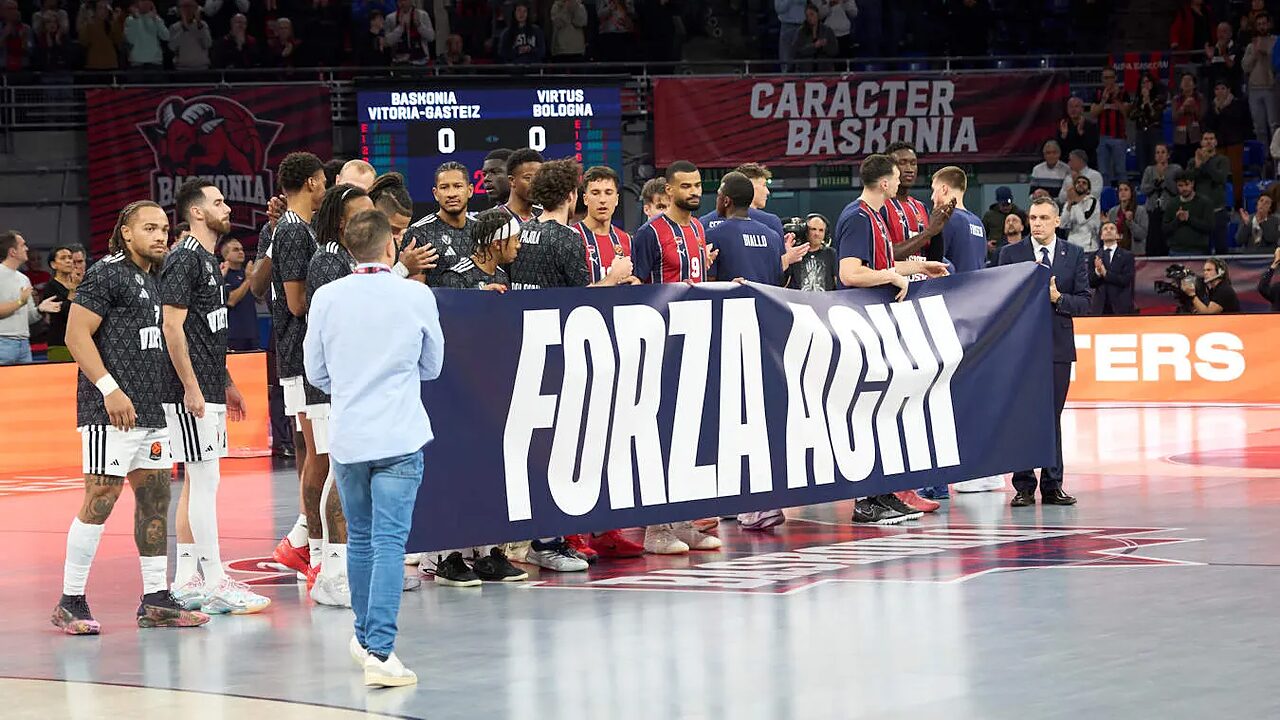 Baskonia e Virtus, il messaggio di incoraggiamento ad Achille Polonara
