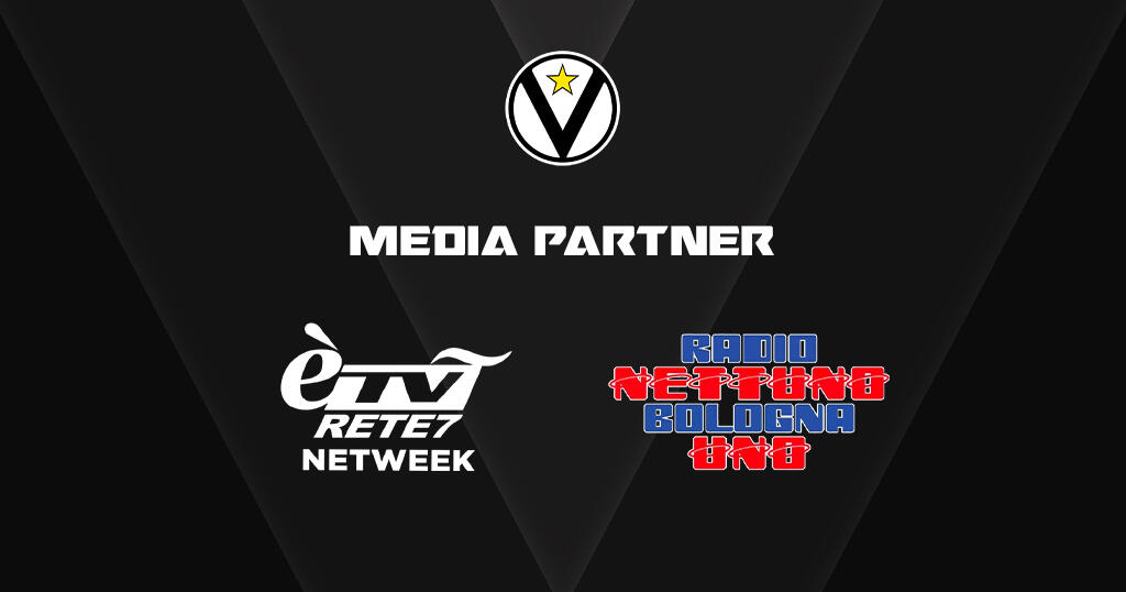 Virtus, Ètv Rete7 e Nettuno Bologna Uno sono i media partner ufficiali