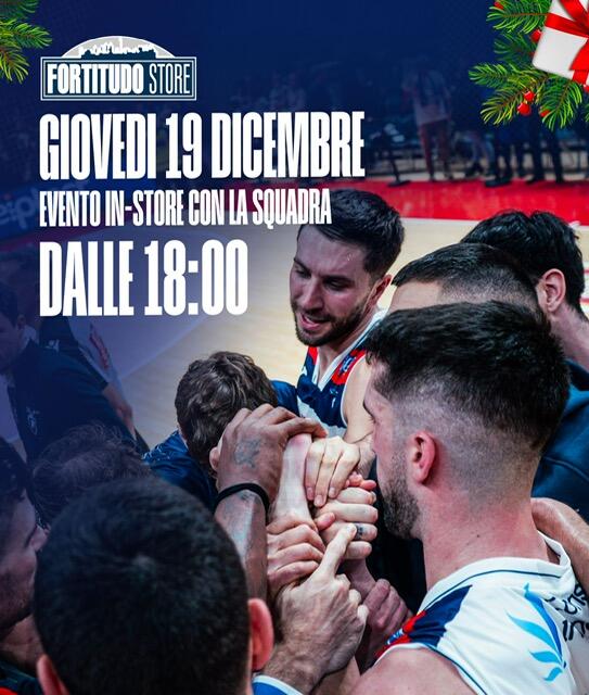 Giovedì 19 dicembre (ore 18) la Fortitudo Flats Service vi aspetta allo Store di via Riva Reno!