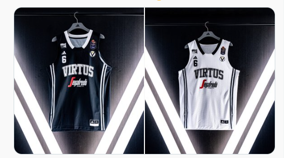 Virtus e Adidas, il kit per il campionato LBA