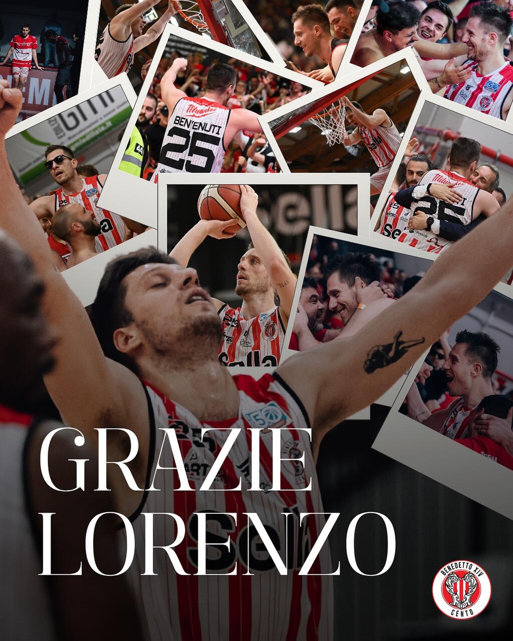 Lorenzo Benvenuti saluta la Benedetto Cento