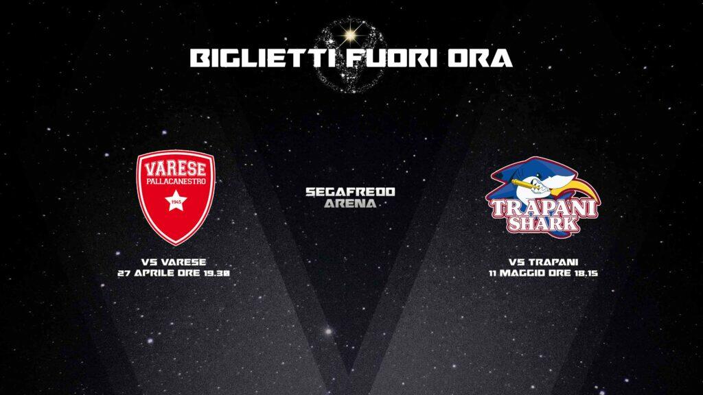 Virtus, aperta la biglietteria per Varese e Trapani