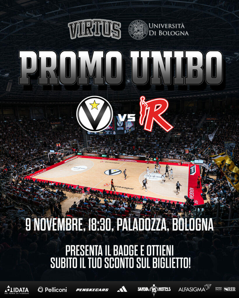 Virtus Olidata Bologna-Reggio Emilia a prezzo agevolato per gli studenti universitari