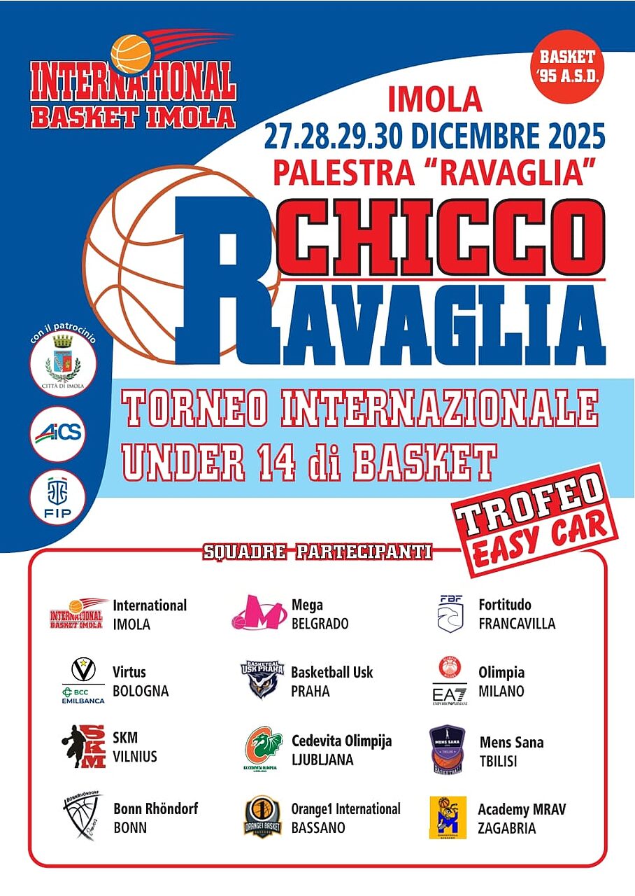 Torneo Internazionale Chicco Ravaglia, dal 27 al 30 dicembre 2025