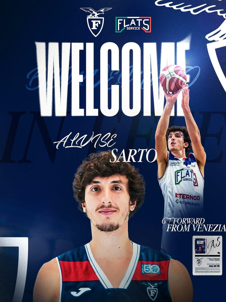 Ufficiale l'arrivo di Alvise Sarto in Fortitudo