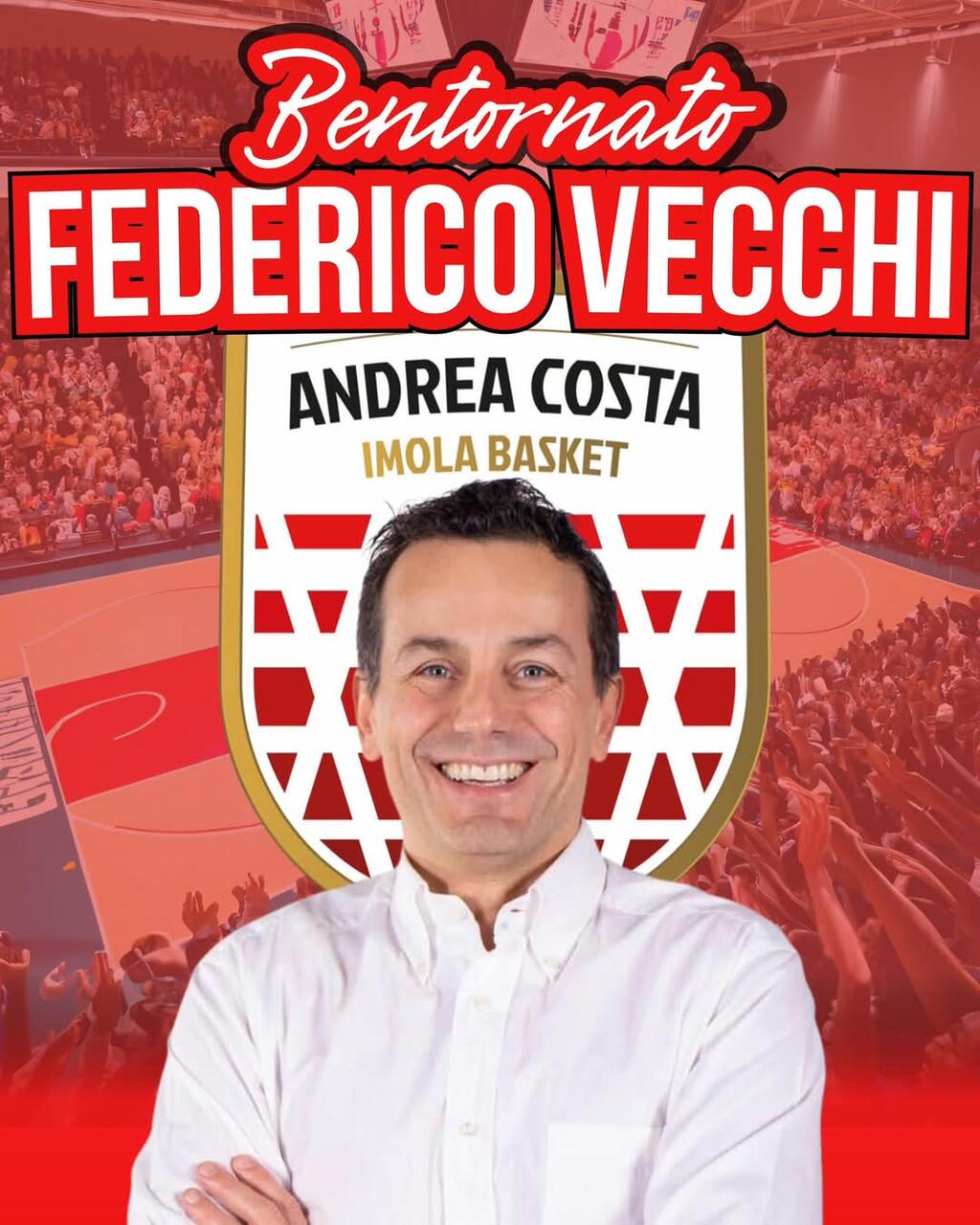 Federico Vecchi nuovo allenatore Andrea Costa Imola