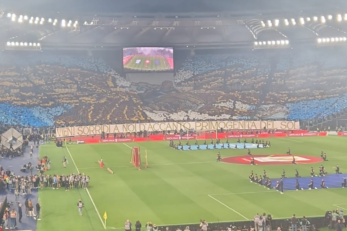 Coreografia tifosi Lazio