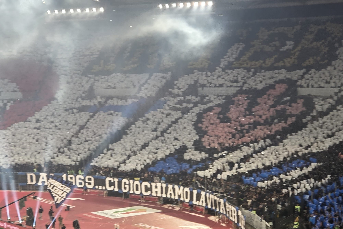 Coreografia Inter - Stadio Olimpico