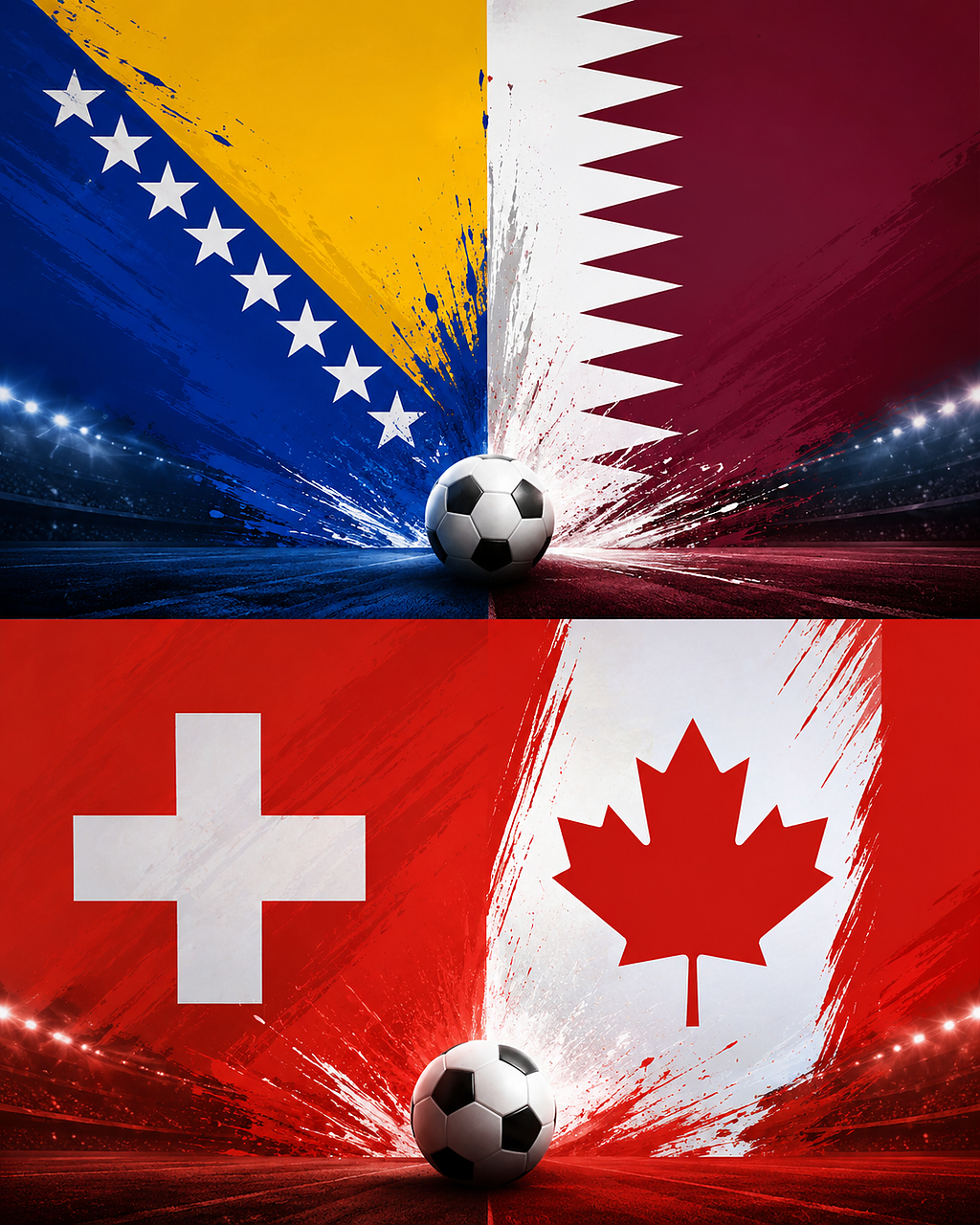 Bosnia Qatar and Svizzera Canada
