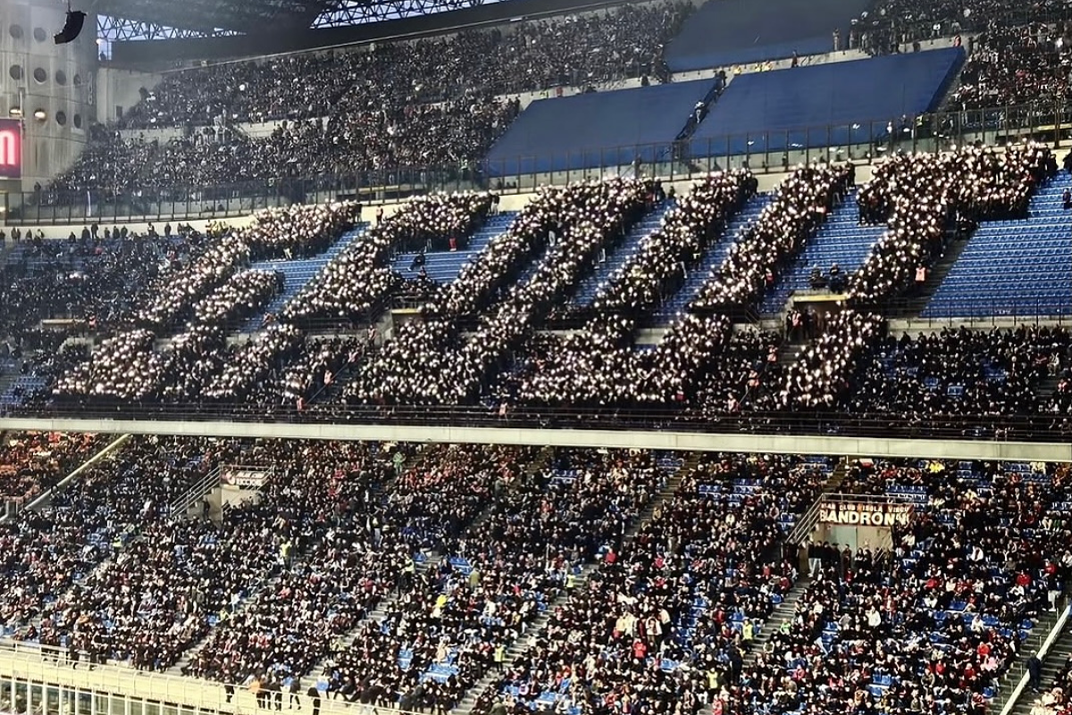 Milan contestazione curva sud contro Furlani