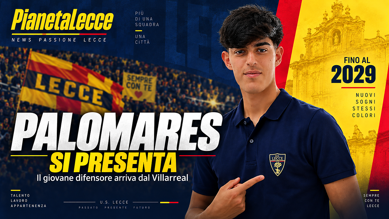 Lecce, Palomares si presenta: «Felice di essere qui fino al 2029»