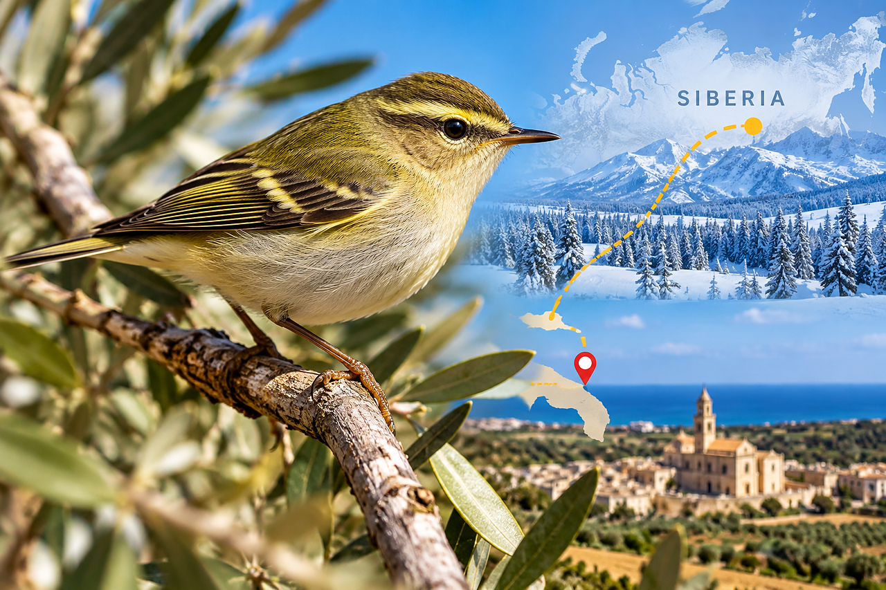 Trepuzzi, scoperto un rarissimo uccello di 7 grammi: arriva dalle rotte della Siberia