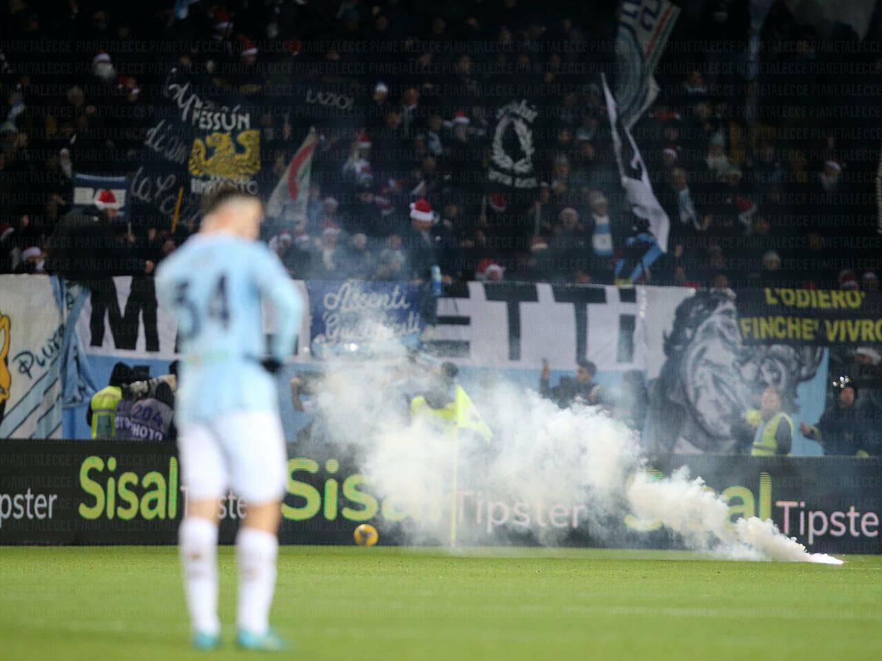 tifosi della lazio al via del mare
