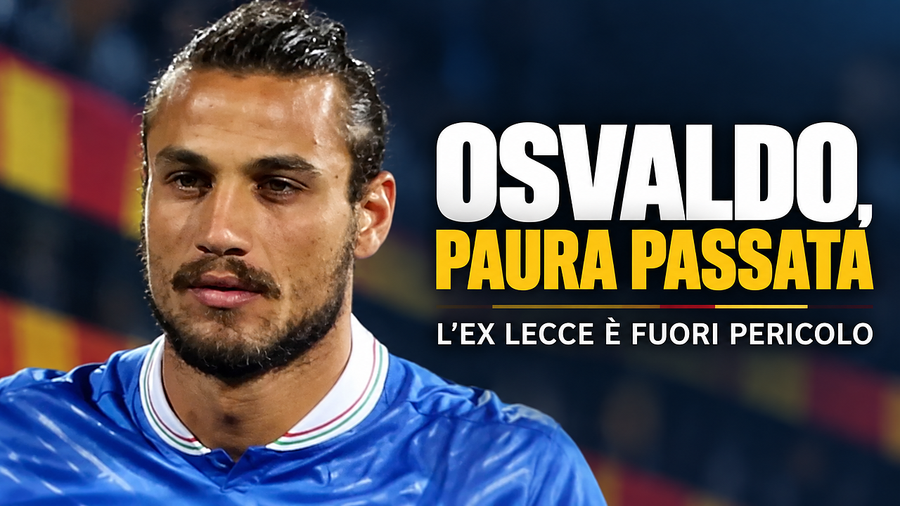 Paura per l’ex Lecce Osvaldo: operato al polmone, è fuori pericolo