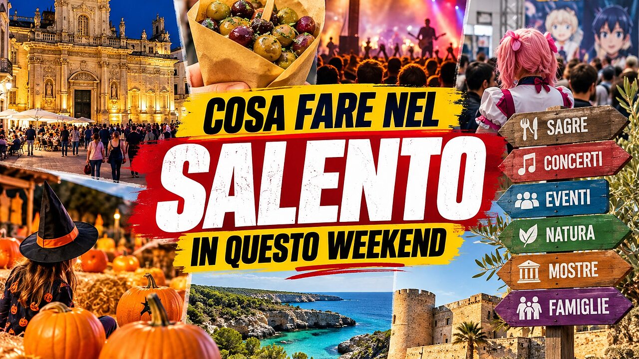 Cosa fare nel Salento nel weekend del 17 e 18 ottobre: sagre, concerti, fumetti e natura