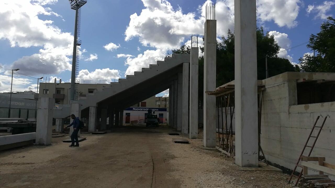 lavori di Leadri per lo stadio Francavilla