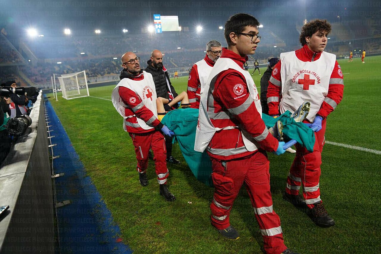 lecce-pisa infortunio berisha