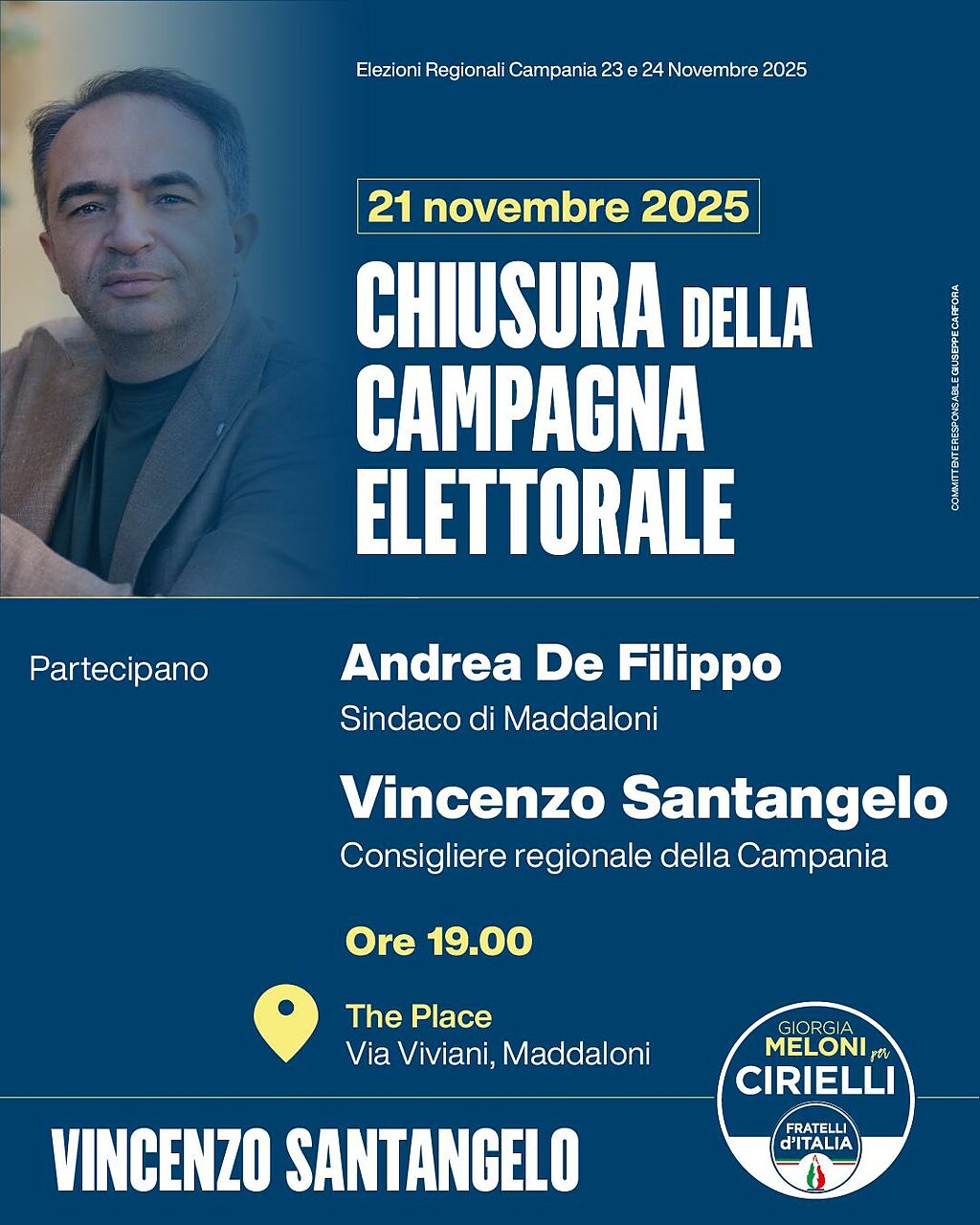 chiusura campagna elettorale santangelo