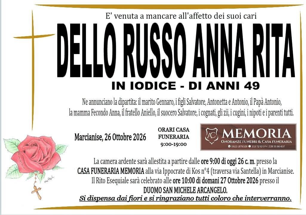 anna rita dello russo manifesto