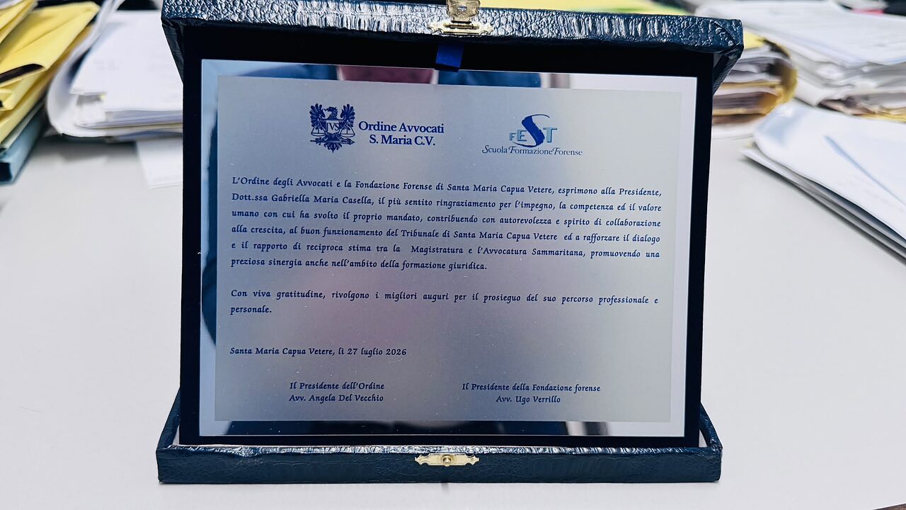 targa ordine avvocati smcv
