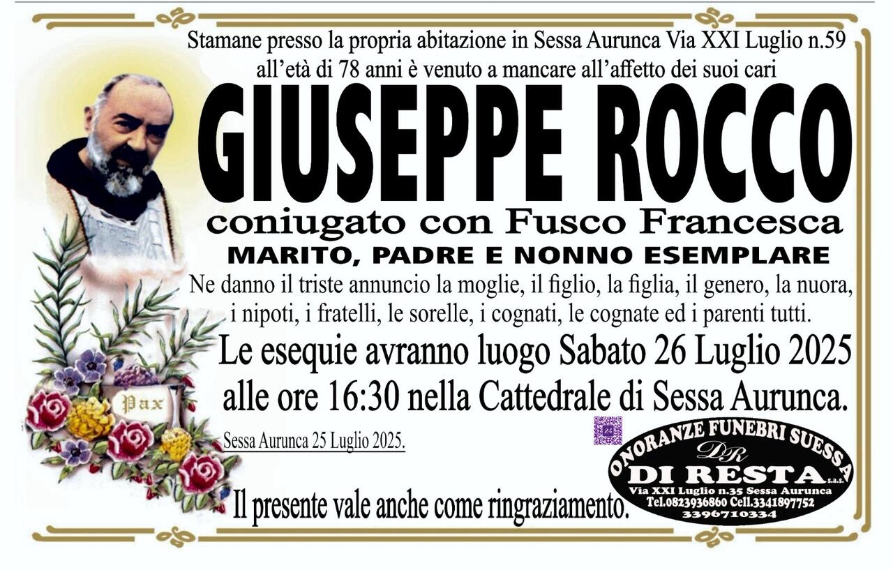 manifesto giuseppe rocco