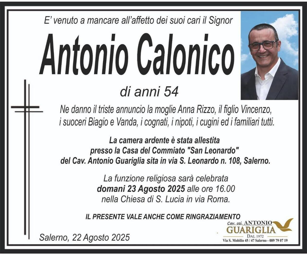 antonio calonico manifesto
