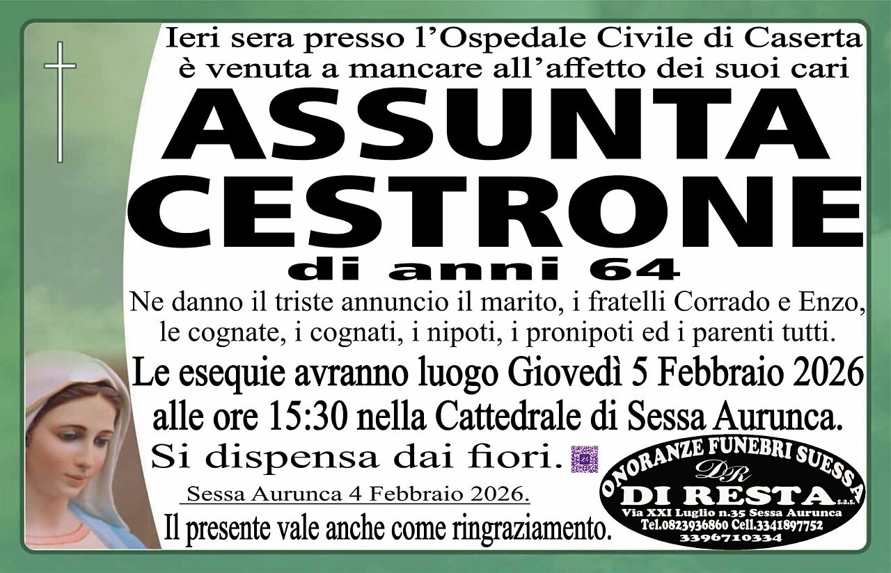 manifesto assunta cestrone