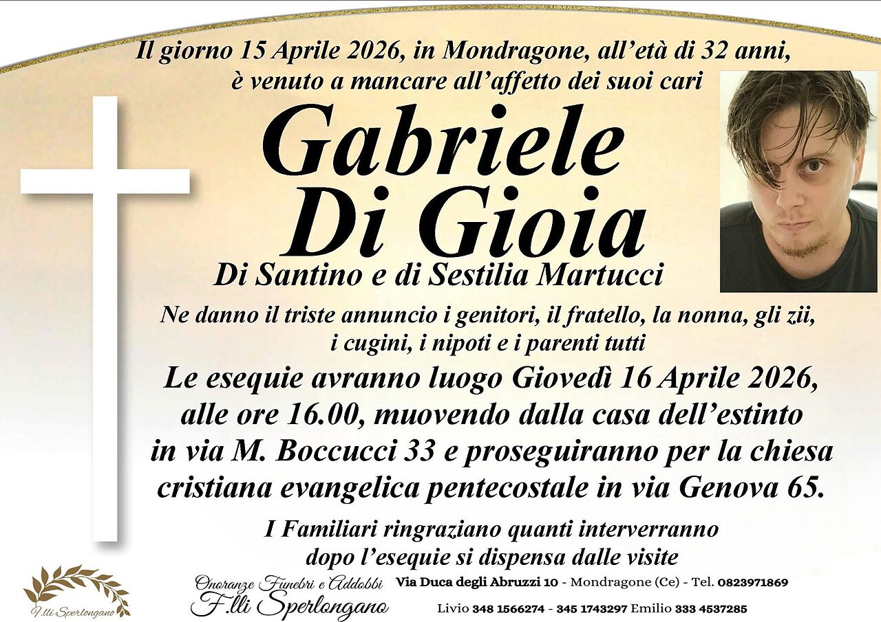 gabriele di gioia manifesto