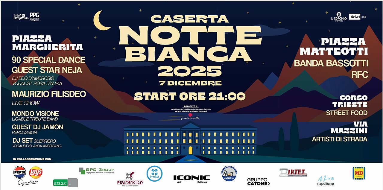 notte bianca caserta