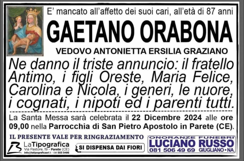 manifesto gaetano orabona