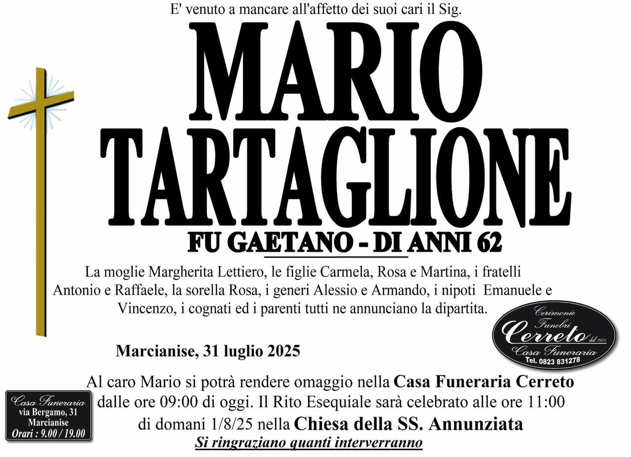 manifesto mario tartaglione