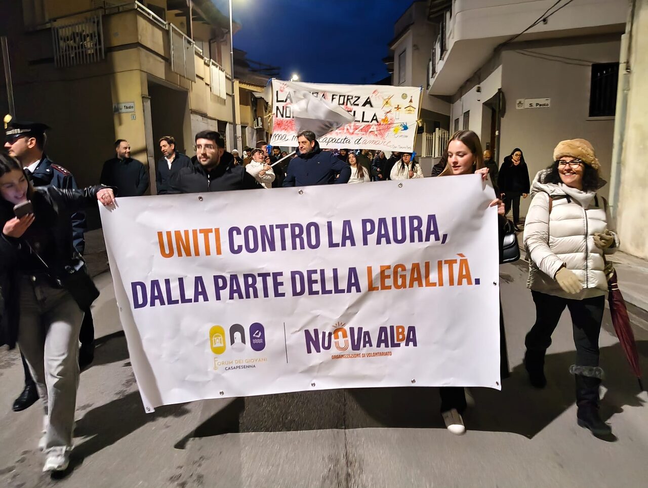 corteo no camorra