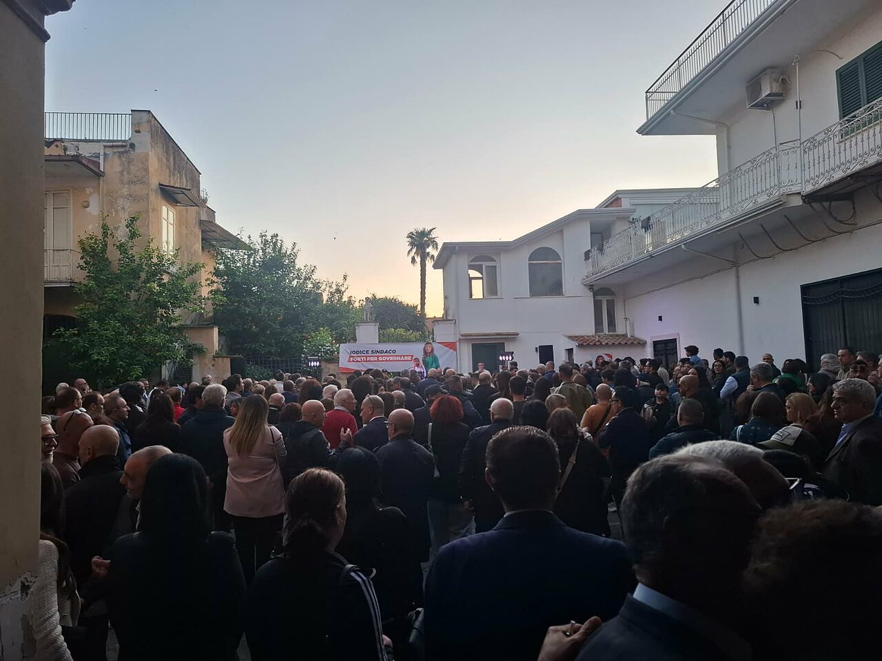 comizio elettorale marcianise