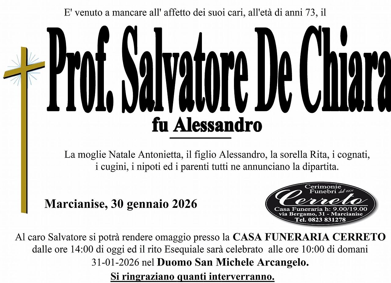 manifesto salvatore de chiara