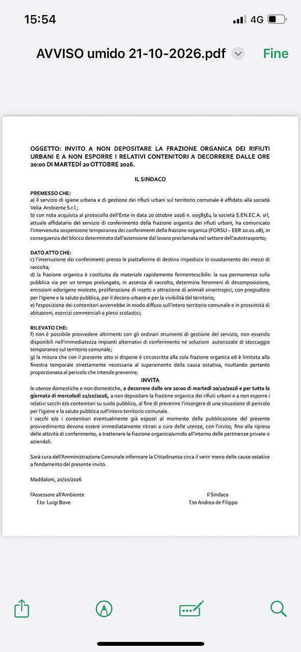 ordinanza rifiuti maddaloni