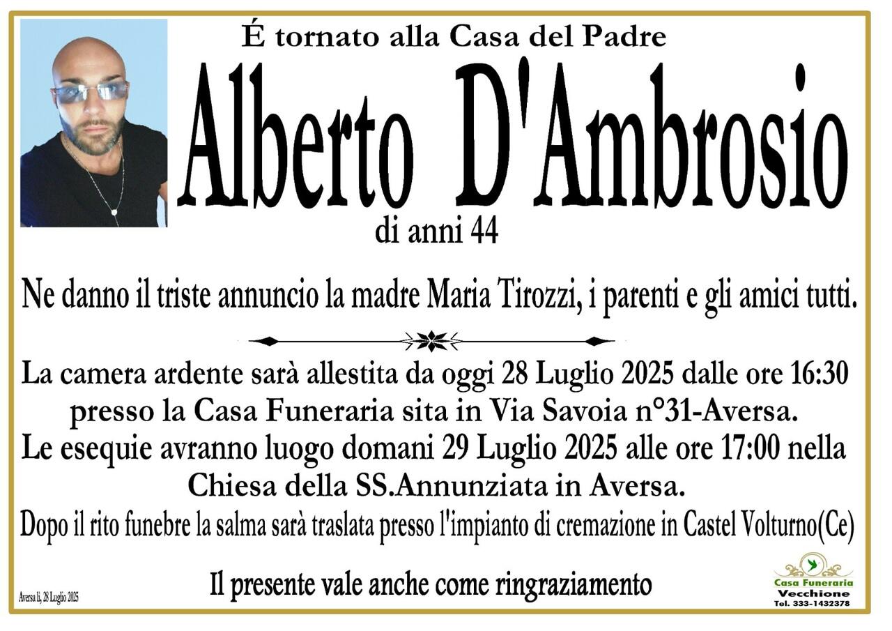 manifesto alberto d'ambrosio