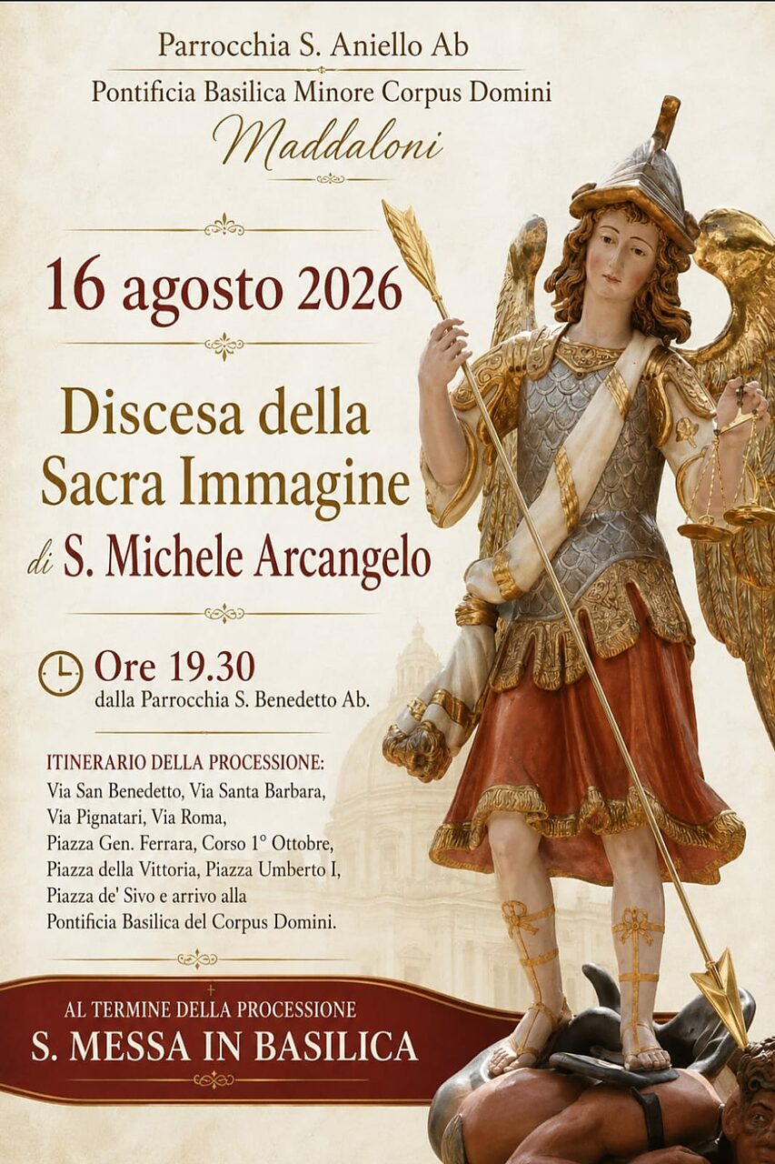 manifesto discesa dal monte san michele arcangelo