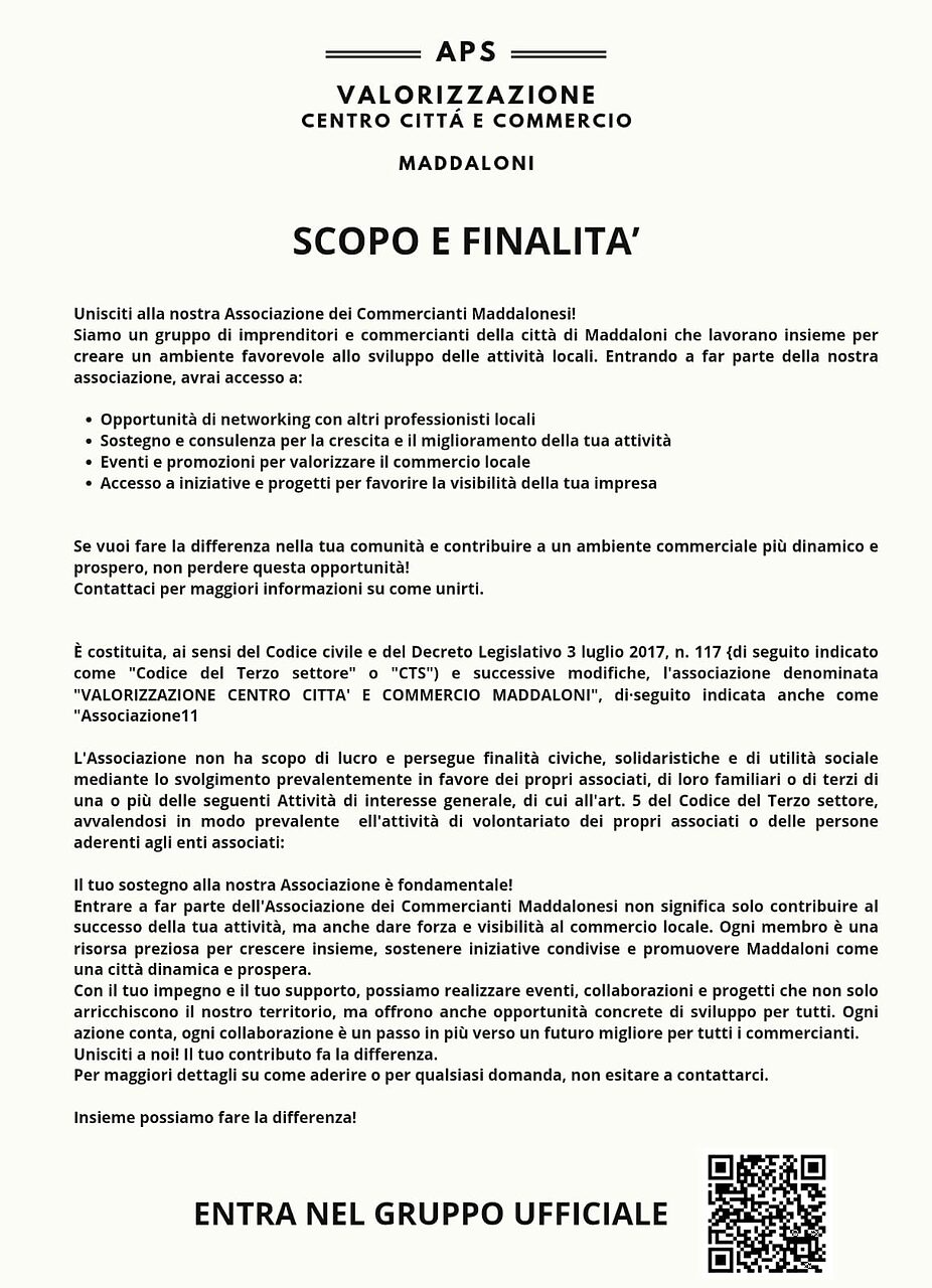 associazione commercianti maddalonesi