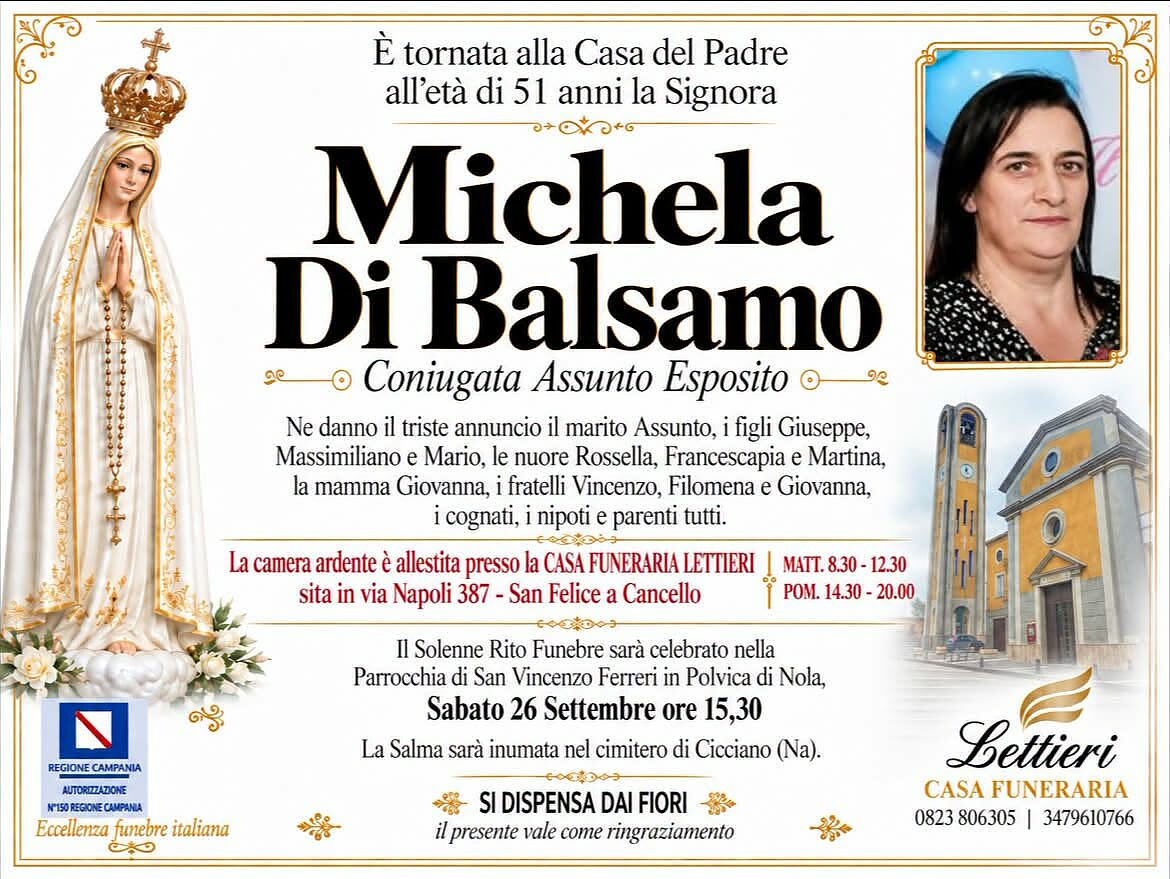 manifesto michela di balsamo