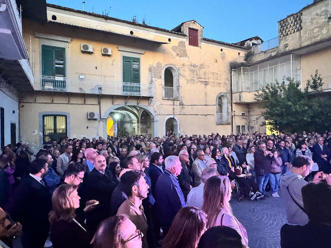 comizio elettorale marcianise