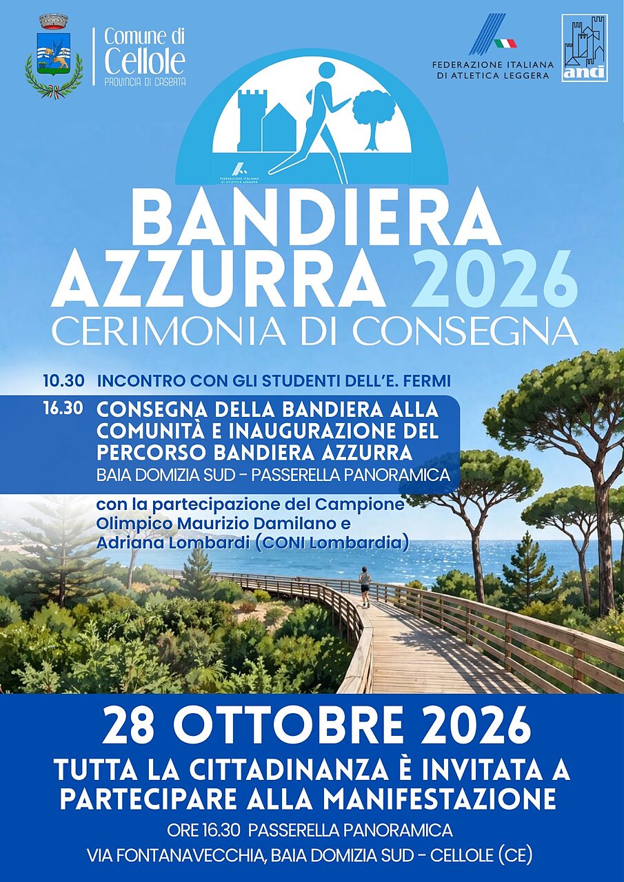 manifesto bandiera azzurra cellole
