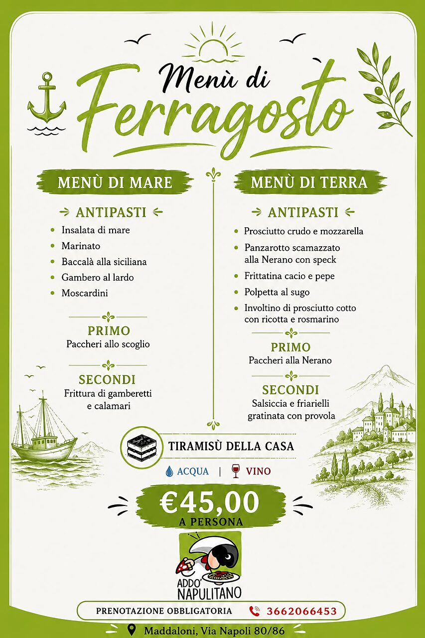 menà ferragosto addò napulitano