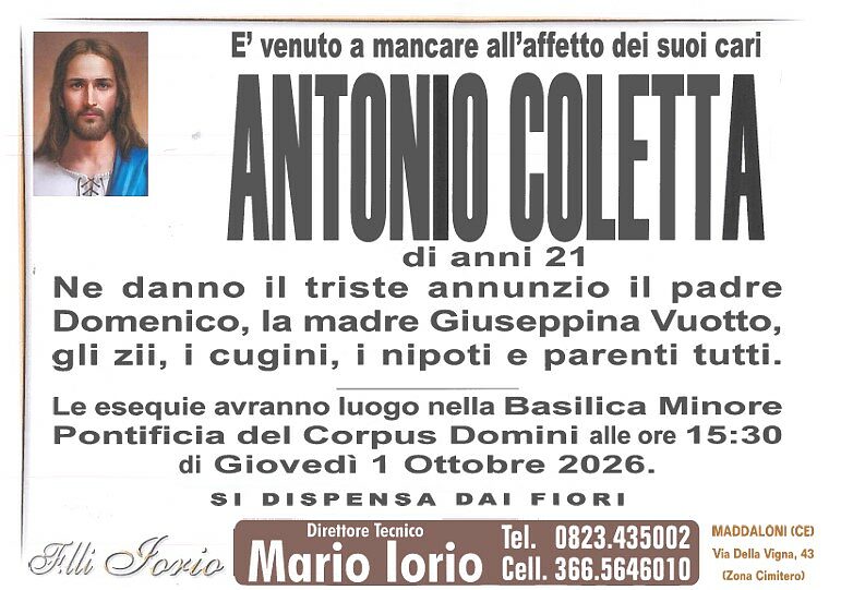 manifesto antonio coletta