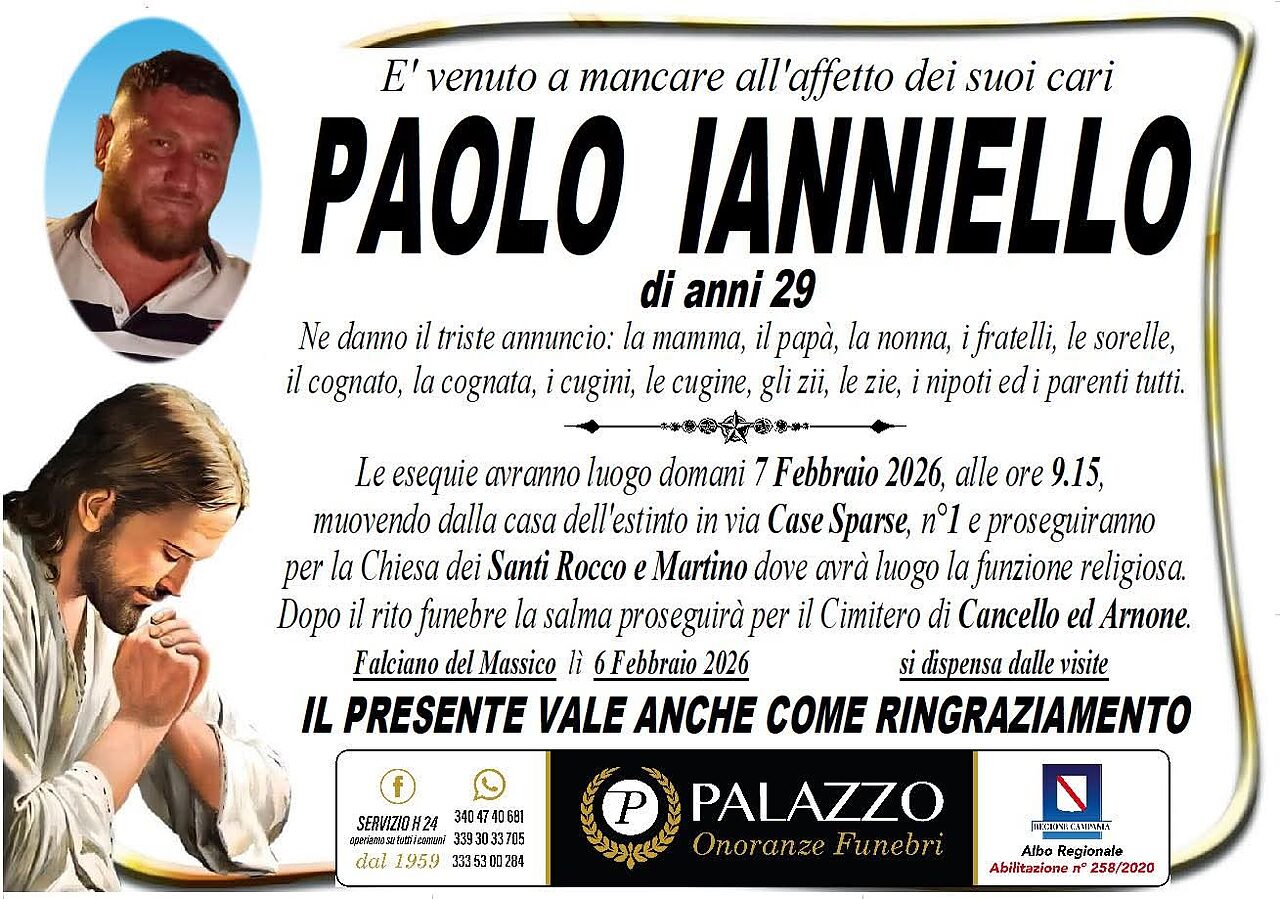 manifesto paolo ianniello