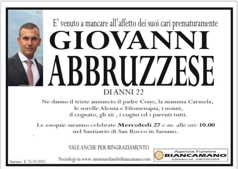 giovanni abbruzzese manifesto