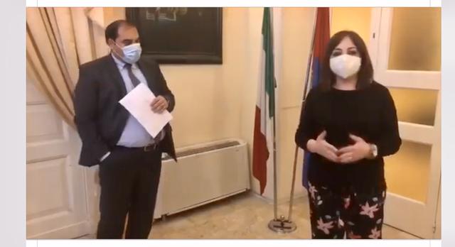 Rinaldo Melucci, sindaco di Taranto, con lassessore Francesca Viggiano
